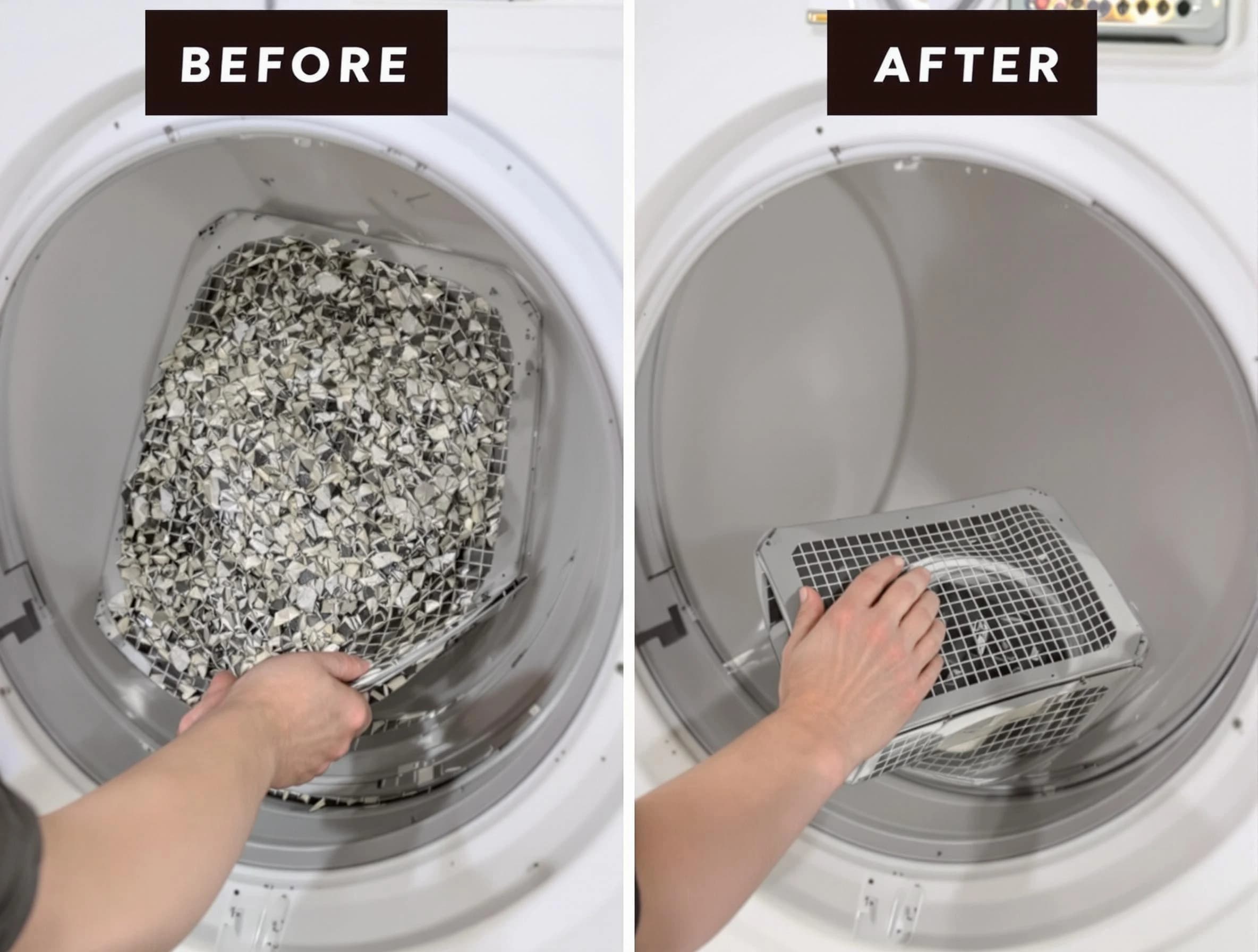 Professional lint trap cleaning by Cottonwood Heights Dryer Vent Cleaning in Cottonwood Heights