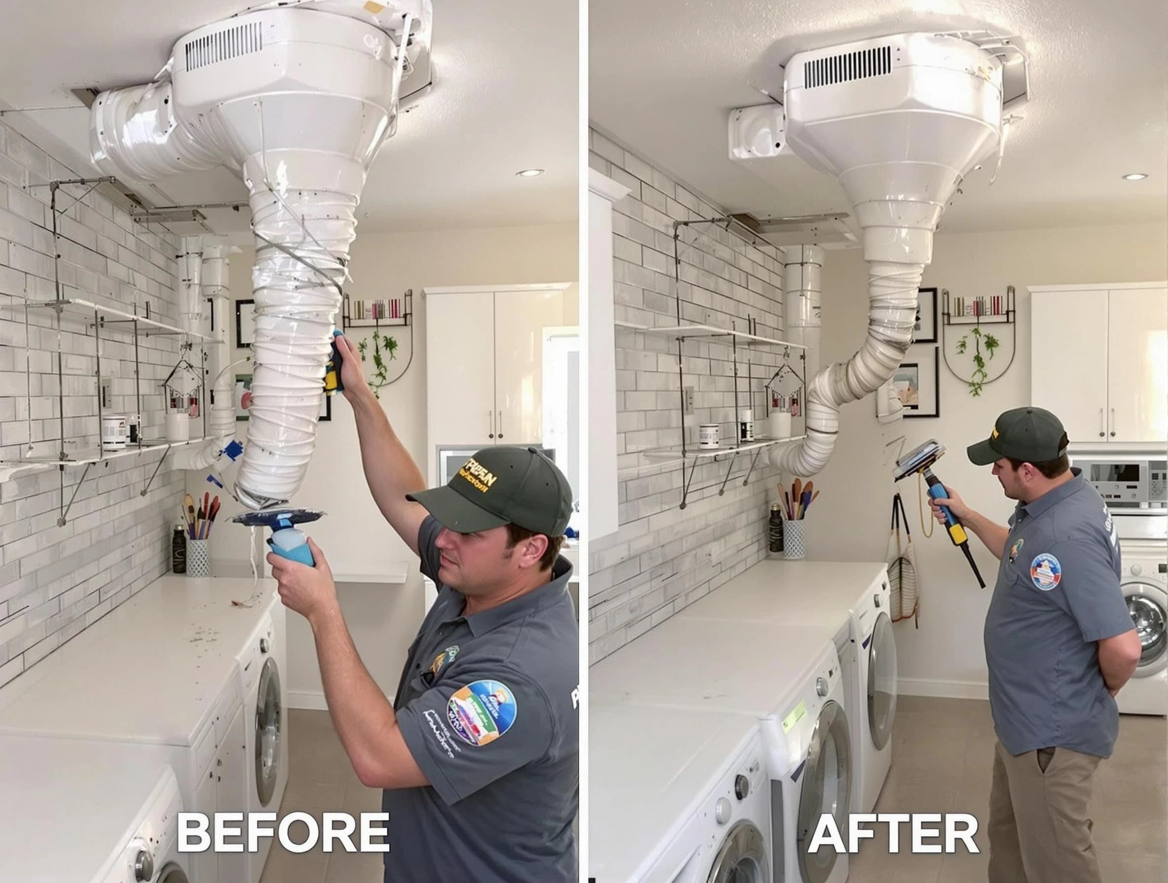 Professional dryer exhaust vent cleaning by Cottonwood Heights Dryer Vent Cleaning in Cottonwood Heights