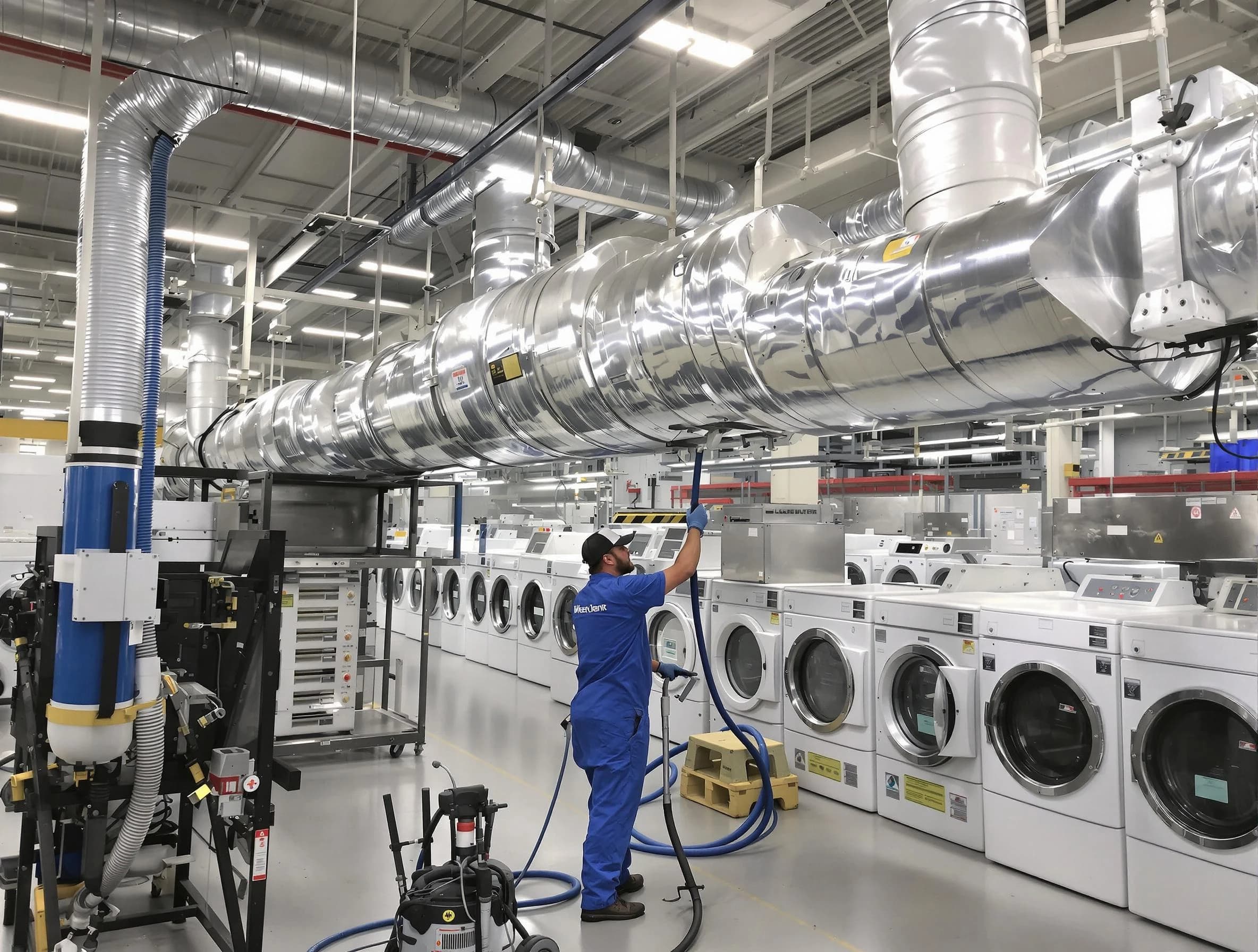 Cottonwood Heights Dryer Vent Cleaning team performing heavy-duty industrial dryer vent cleaning in Cottonwood Heights